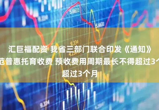 汇巨福配资 我省三部门联合印发《通知》规范普惠托育收费 预收费用周期最长不得超过3个月